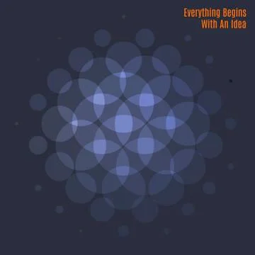 Abstract red blue vector design round elements for graphic layout Stock Illustration