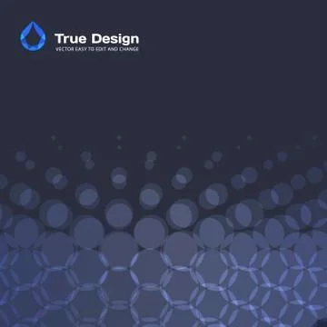 Abstract red blue vector design round elements for graphic layout Illustrazione stock