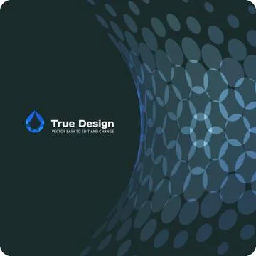 Abstract red blue vector design round elements for graphic layout Stock Illustration