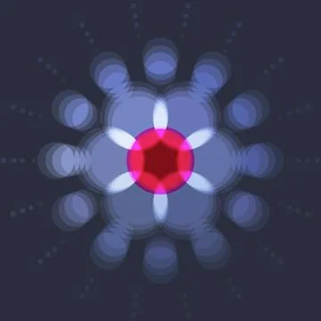 Abstract red blue vector design round elements for graphic layout 스톡 일러스트