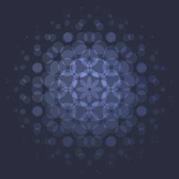 Abstract red blue vector design round elements for graphic layout Stock Illustration