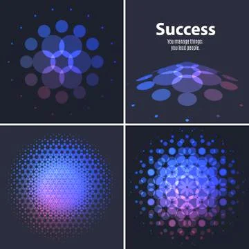 Abstract red blue vector design round elements for graphic layout 스톡 일러스트