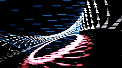 Abstract red, blue vj loop Stockbeeldmateriaal 91555336