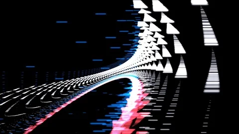 Abstract red, blue vj loop 03 Stockbeeldmateriaal 92039132