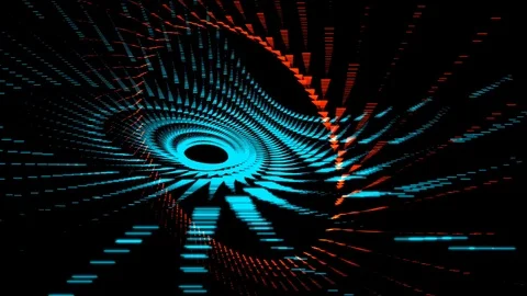 Abstract red, blue vj loop 02 Stockbeeldmateriaal 92040162