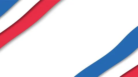 Abstract Red Blue White Curved Lines Design. Stock Illustration