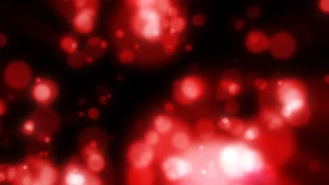 Abstract red blurred holiday background with magical bokeh of glowing brigh.. Video stock 254777044