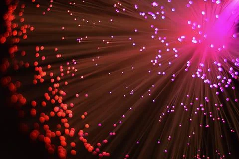 Abstract red blurred lights background Stock Photos