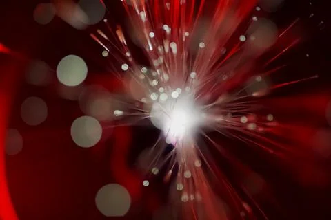 Abstract red blurred lines background Stock Photos