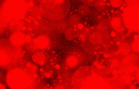 Abstract red bokeh background with defocused circles Stock Illustration