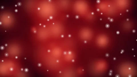 Abstract Red Bokeh Background with Floating White Particles and Soft Glowing Stock Footage 345427300