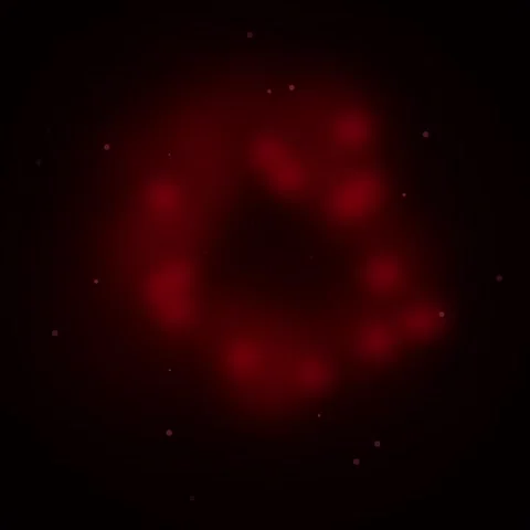 Abstract red bokeh light particle circle animation background effect Stock Footage 345689119