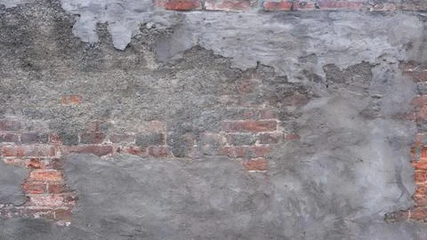 Abstract red brick wall texture for pattern background. wide panorama with co Foto stock