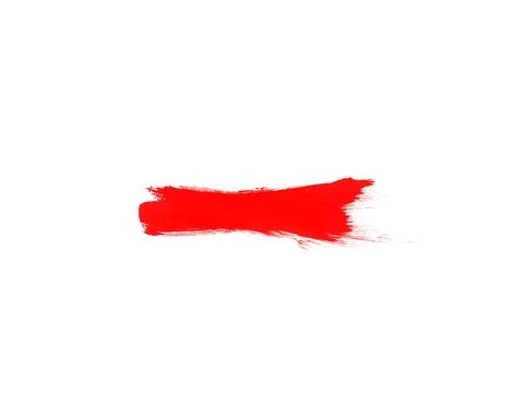 Abstract red brushes for draw isolated on white background Stock Illustration
