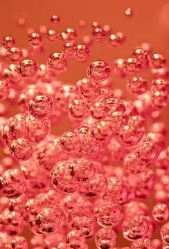 Abstract  red bubble Foto stock