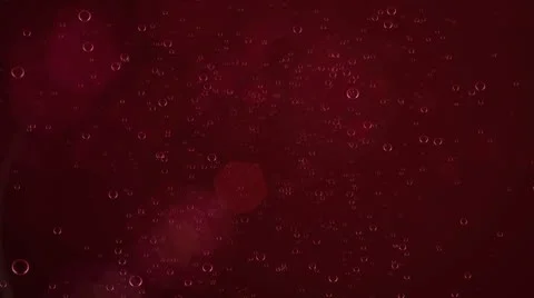 Abstract red bubble rain Video stock 8924380