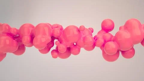Abstract red bubble from spherecial shapes Stock Illustration