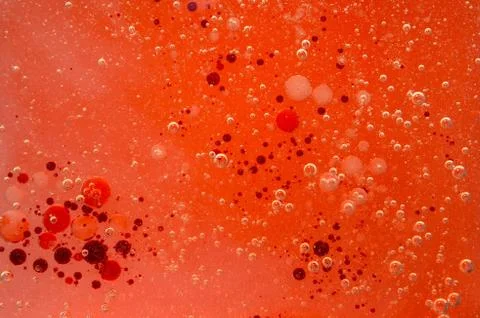 Abstract Red Bubbles Stock Photos