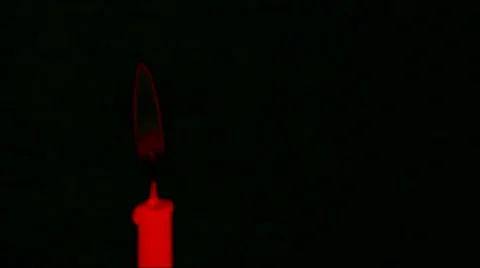 Abstract red burning candle  on black background 2 動画素材 49886812