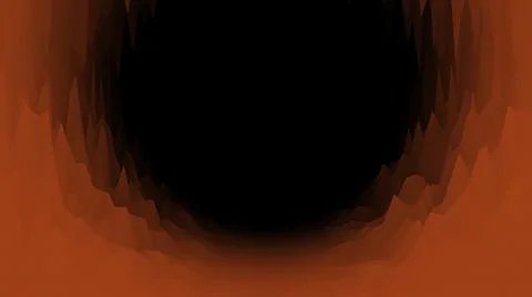Abstract red cave with moving rocks on a black background. Animation. Scary Stock Illustration