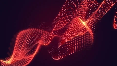 Abstract Red cg motion wavy texture Stock Footage 112220946