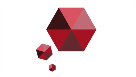 Abstract red chat bubbles isolated on white Stock Footage 139330478