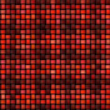 Abstract red checky knitted texture made seamless Stock Illustration