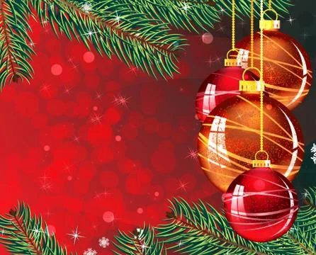 Abstract  red christmas background Stock Illustration