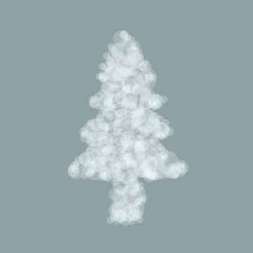 Abstract red christmas tree. + EPS8 Stock Illustration