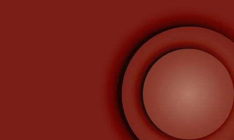 Abstract red circle layer background. paper cut style. visual geometric. Stock Illustration