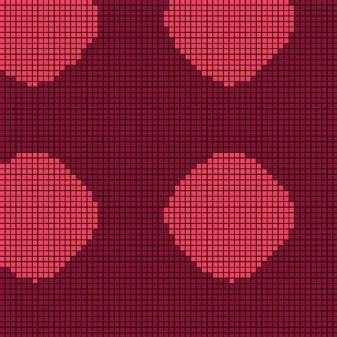 Abstract red circle seamless pattern, modern retro graphic wallpaper design.. Stock Footage 342523510