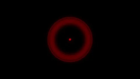 Abstract red circle wave animation on black background Stock Footage 317252639
