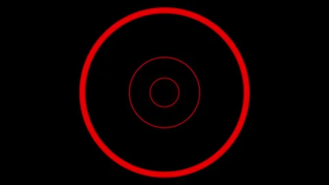 Abstract red circles and shapes pulsing in a seamless loop Stock Footage 317548637