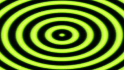 Abstract Red Circles Rippling Effect on Black Background, Hypnotic Motion Stock Footage 332502232