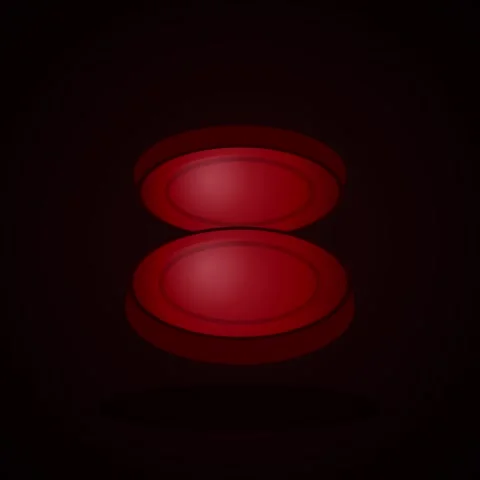 Abstract red circular glowing ring for modern tech background and energy tr.. Stock Footage 345690330