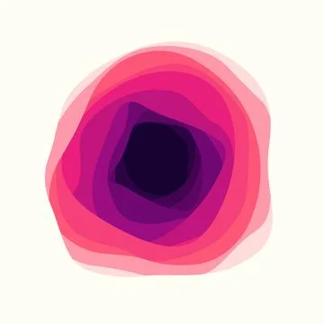 Abstract red color blend liquid layer design Stock Illustration