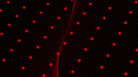 Abstract Red Color Digital Particles And Motion Background Stock Footage 140115455