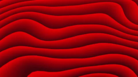 Abstract red color gradient smooth wavy background motion video Stock Footage 170410587