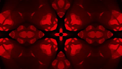Abstract red colored kaleidoscope. Stock Footage 106157475