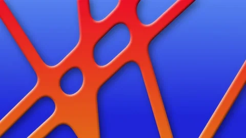 Abstract Red Crossing Lines Animation.  Stock Footage 222990860