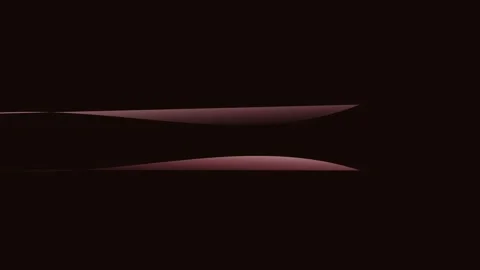 Abstract red curved shapes floating against a deep solid black background Stock-Footage 338310833
