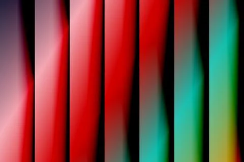 Abstract Red Cyan Vertical Gradient Stripes Background 스톡 일러스트