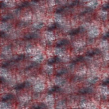 Abstract Red, dark blue drawing stroke ink watercolor Stock Illustration