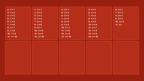 Abstract red data motion background video clip Stock-Footage 346838564