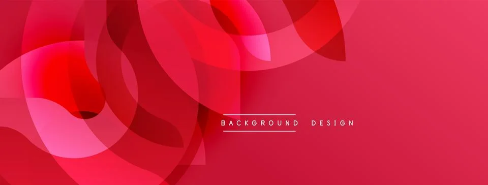 Abstract red design features overlapping rounded shapes. Modern background with イラスト素材
