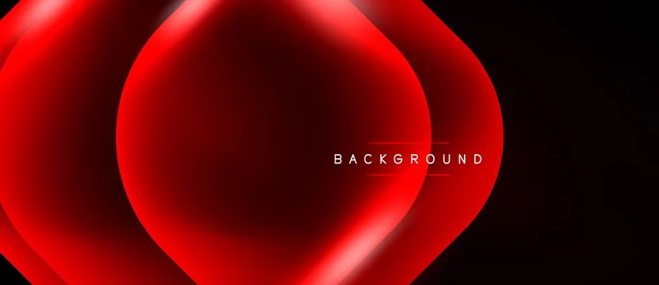 Abstract red design features overlapping circles. Gradient effect creates d.. Stock Illustration
