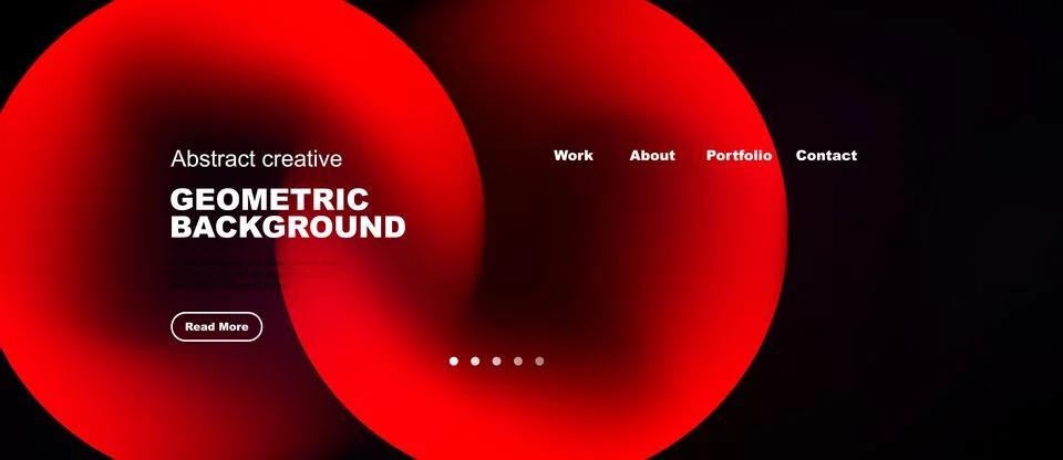 Abstract red design. Geometric shapes create modern website header. Text 스톡 일러스트