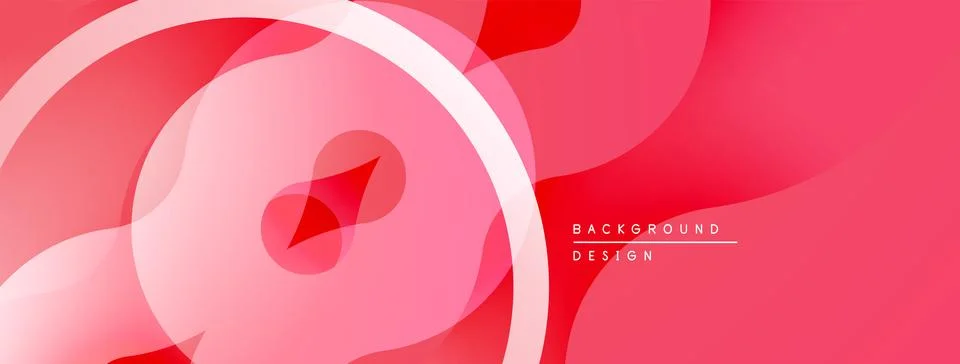 Abstract red design. Overlapping layers create dynamic visual effect. Smooth イラスト素材