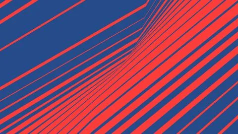 Abstract red diagonal lines on a blue background 스톡 일러스트