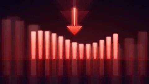 Abstract Red Digital Audio Spectrum Visualizer with Dynamic Equalizer Bars and Stock Footage 343870340